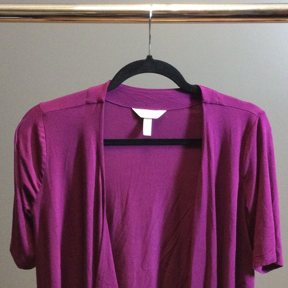 S Soma fuchsia purple waterfall drape lounge wrap - Picture 5 of 13